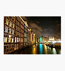 Amsterdam at Night Photographic Print
