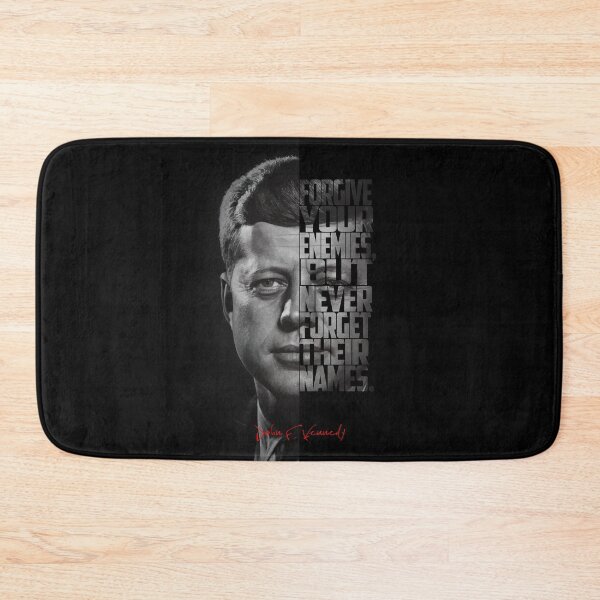 Item preview, John F. Kennedy Freedom Quote – Black and White Inspirational Portrait designed and sold by Enea Kelo.