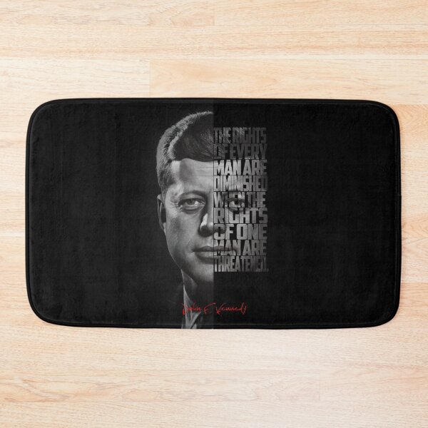 Item preview, John F. Kennedy Freedom Quote – Black and White Inspirational Portrait designed and sold by Enea Kelo.