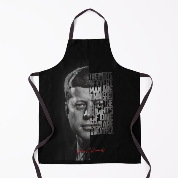 Item preview, John F. Kennedy Freedom Quote – Black and White Inspirational Portrait designed and sold by Enea Kelo.