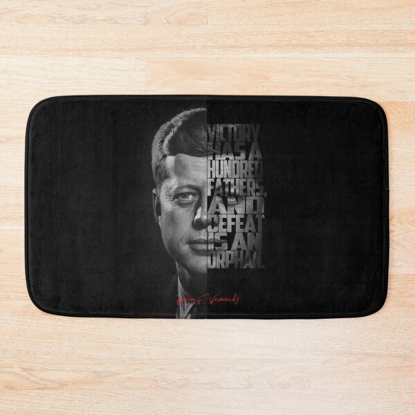 Item preview, John F. Kennedy Freedom Quote – Black and White Inspirational Portrait designed and sold by Enea Kelo.