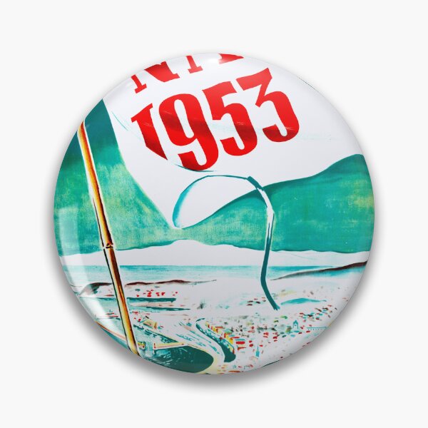 Item preview, Vintage Norwegian Ski Championships Poster 1953 | Trondheim Art | Mid-Century Design | Norway Winter Sports | Retro Ski Decor designed and sold by artofuniverse.