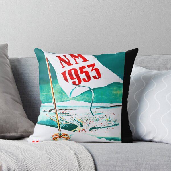 Item preview, Vintage Norwegian Ski Championships Poster 1953 | Trondheim Art | Mid-Century Design | Norway Winter Sports | Retro Ski Decor designed and sold by artofuniverse.