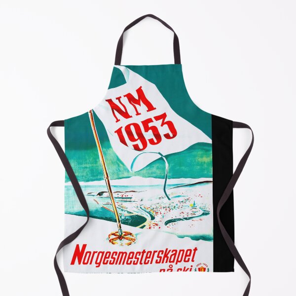Item preview, Vintage Norwegian Ski Championships Poster 1953 | Trondheim Art | Mid-Century Design | Norway Winter Sports | Retro Ski Decor designed and sold by artofuniverse.