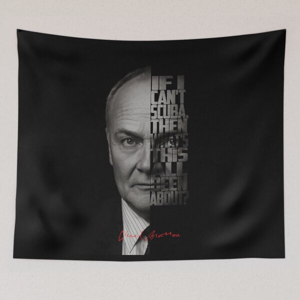 Item preview, Creed Bratton Quote – The Office Black and White Portrait designed and sold by Enea Kelo.
