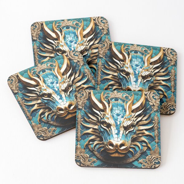 Item preview, Mosaic Dragon designed and sold by ChanceTwoArt.