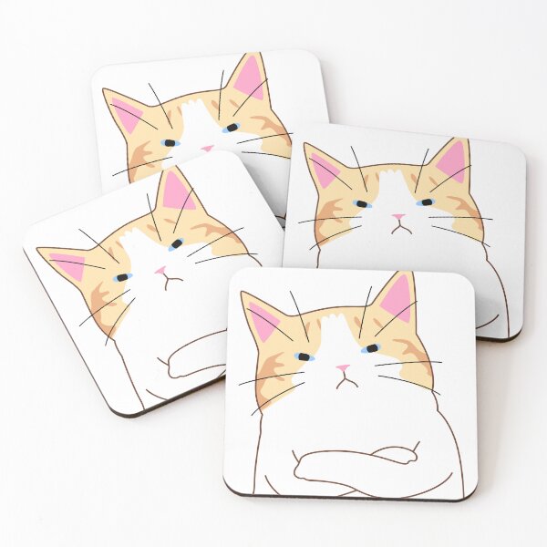Item preview, Grumpy orange cat with arms crossed designed and sold by ichancollection.