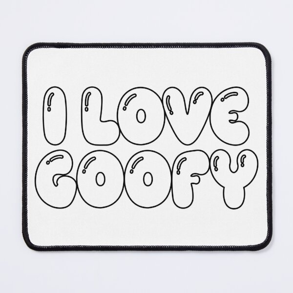Item preview, i love goofy (white) designed and sold by Aesthetic Crew.