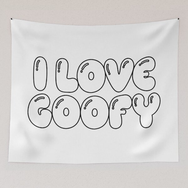 Item preview, i love goofy (white) designed and sold by Aesthetic Crew.