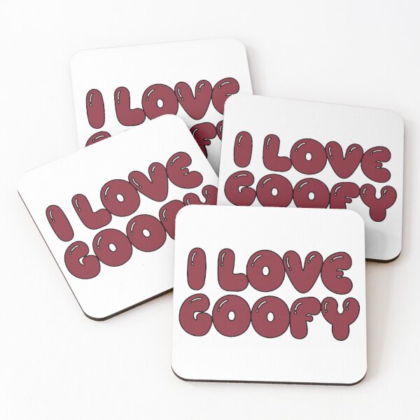 Item preview, i love goofy (dark red) designed and sold by Aesthetic Crew.