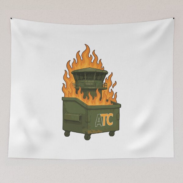 Item preview, ATC Dumpster Fire – Air Traffic Control Tower Edition designed and sold by ATC HERO.