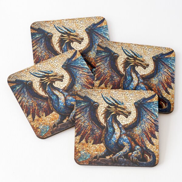 Item preview, Mosaic Dragon designed and sold by ChanceTwoArt.