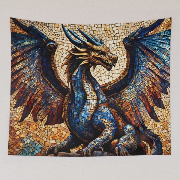 Item preview, Mosaic Dragon designed and sold by ChanceTwoArt.