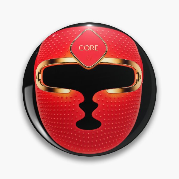 Item preview, Luxury Red LED Light Therapy Mask – Gold Trim | Skin Care Beauty Device Illustration designed and sold by mayadesignshop.