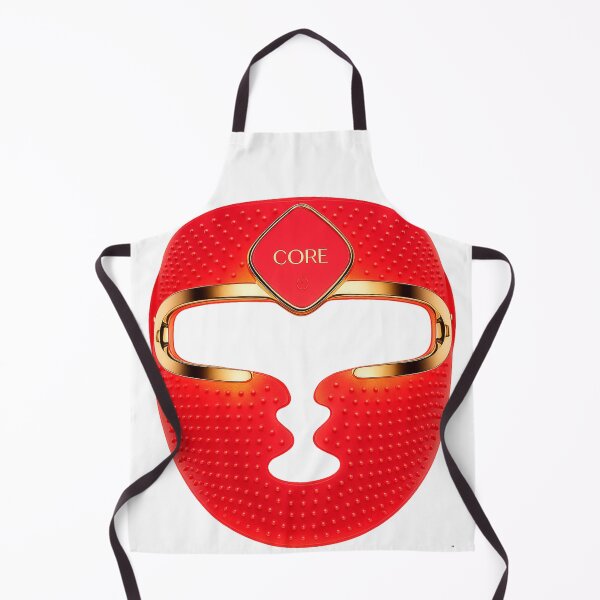 Item preview, Luxury Red LED Light Therapy Mask – Gold Trim | Skin Care Beauty Device Illustration designed and sold by mayadesignshop.
