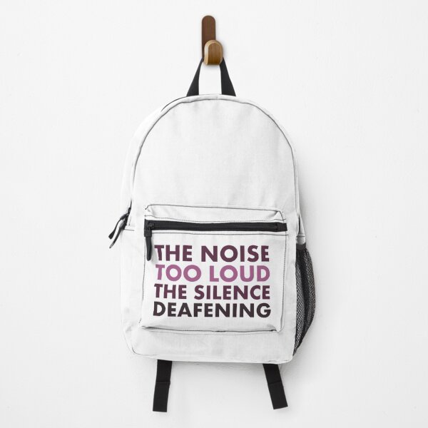 Item preview, The Noise Too Loud, The Silence Deafening – Minimalist Quote Design designed and sold by bambooks.tabooks.
