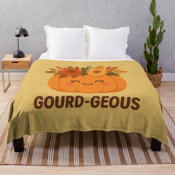 Item preview, Gourd-geous – Beautiful Pumpkin with Floral Crown designed and sold by BloomKind.