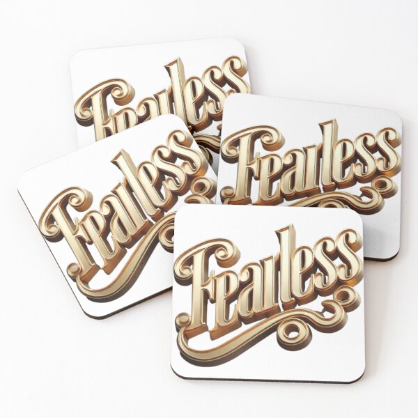 Item preview, FEARLESS – 3D Gold Letters | Gold 3D Letters designed and sold by AF STUDIO.