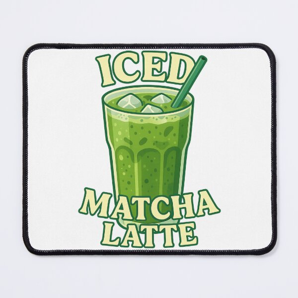 Item preview, Iced Matcha Latte - Refreshing Green Tea Drink designed and sold by Nuvijo.