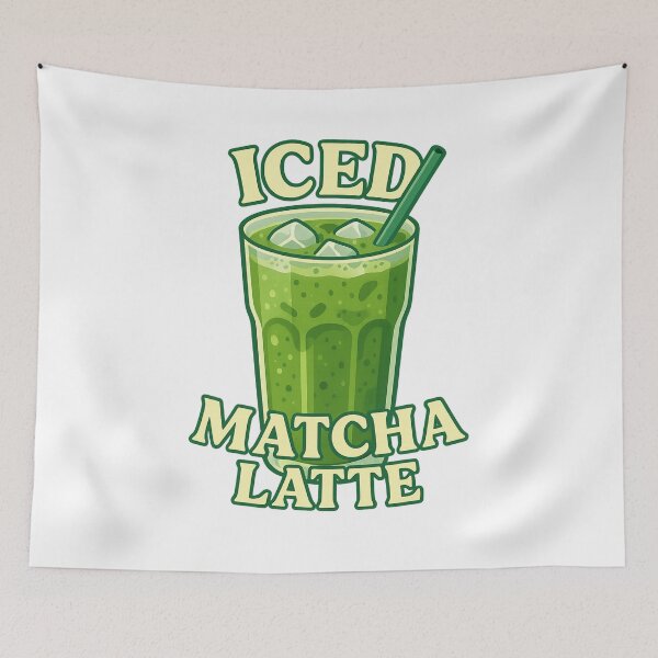 Item preview, Iced Matcha Latte - Refreshing Green Tea Drink designed and sold by Nuvijo.
