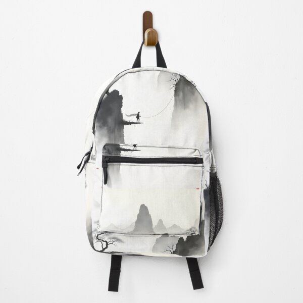 Item preview, Misty Mountains with Tiny Traveler designed and sold by Relatable25.