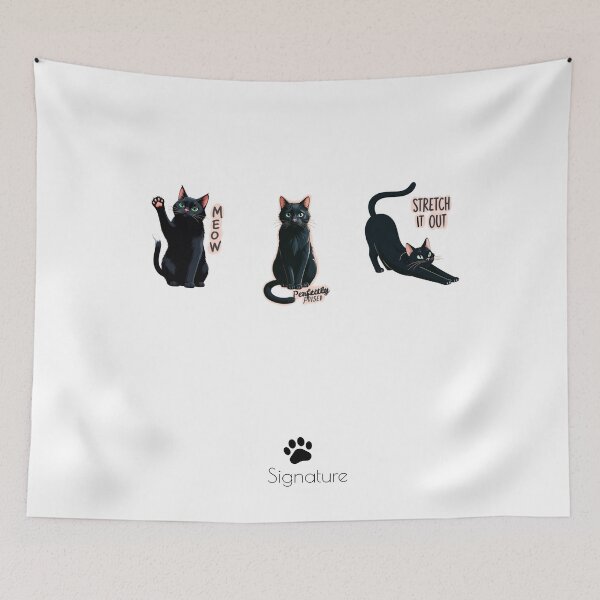 Item preview, The Many Moods of a Black Cat designed and sold by Ommash.