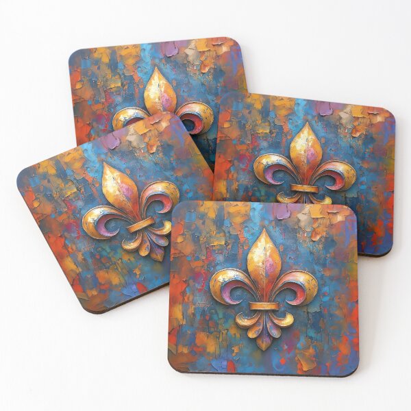 Item preview, Fleur de lis: Bright Oil Paint designed and sold by muskitt.