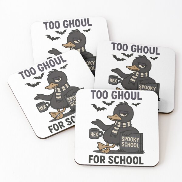 Item preview, Too Ghoul for School – Gothic Duck Halloween Humor designed and sold by TeeTimeTreasure.