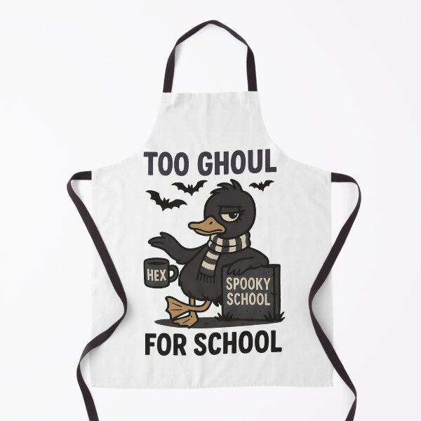 Item preview, Too Ghoul for School – Gothic Duck Halloween Humor designed and sold by TeeTimeTreasure.