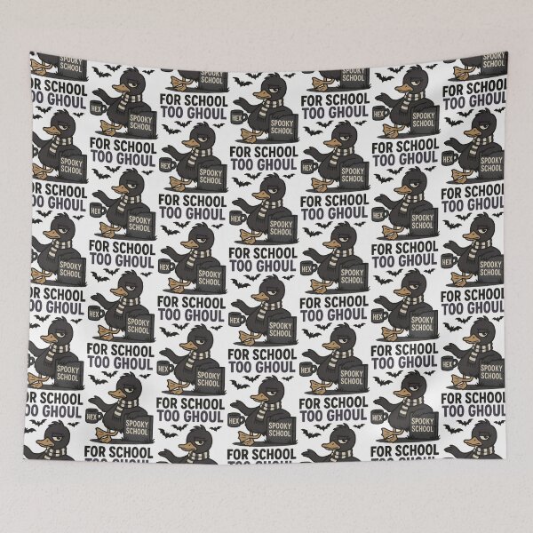 Item preview, Too Ghoul for School – Gothic Duck Halloween Humor designed and sold by TeeTimeTreasure.