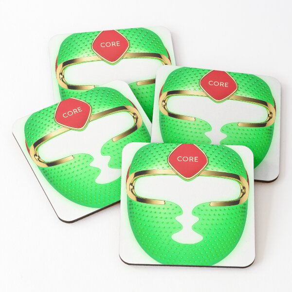 Item preview, Futuristic Green LED Face Mask – Cyberpunk Wellness Tech designed and sold by mayadesignshop.