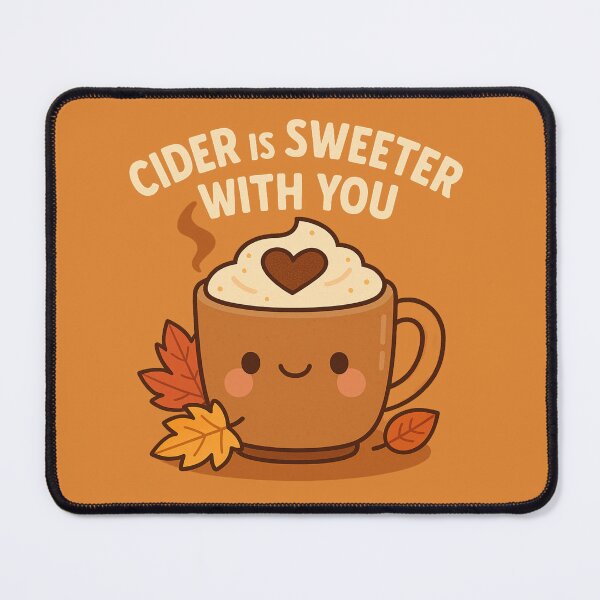 Item preview, Cider is Sweeter With You – Cute Autumn Mug with Cinnamon Heart designed and sold by BloomKind.