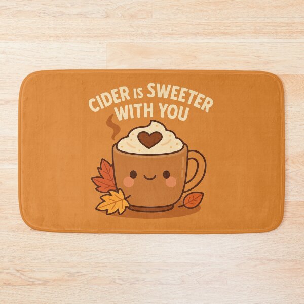 Item preview, Cider is Sweeter With You – Cute Autumn Mug with Cinnamon Heart designed and sold by BloomKind.