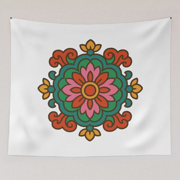Item preview, Korean Heritage Dancheong Flower designed and sold by pick-o-print.