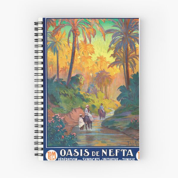 Item preview, Vintage 1925 Nefta Oasis Poster | J. de la Nézière Art | Vibrant Tunisian Travel Print | Exotic North Africa Decor | Historical Artwork designed and sold by artofuniverse.