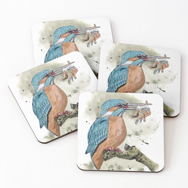 Item preview, Kingfisher having woman lunch designed and sold by milenab.