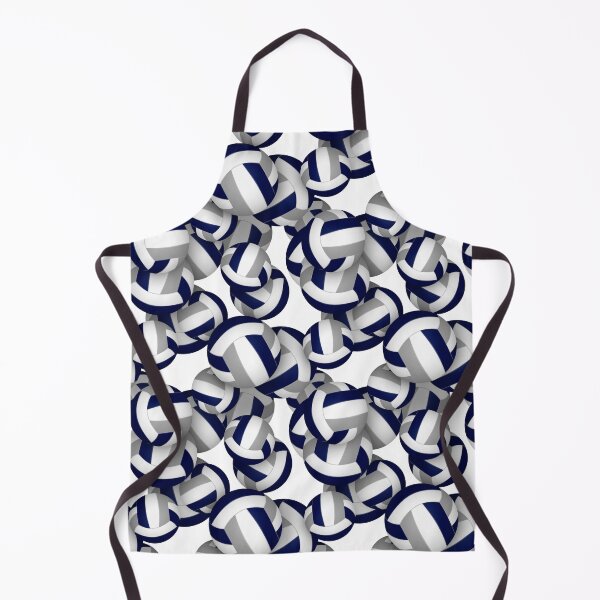 Item preview, Navy blue & gray volleyballs pattern designed and sold by katzdzynes.