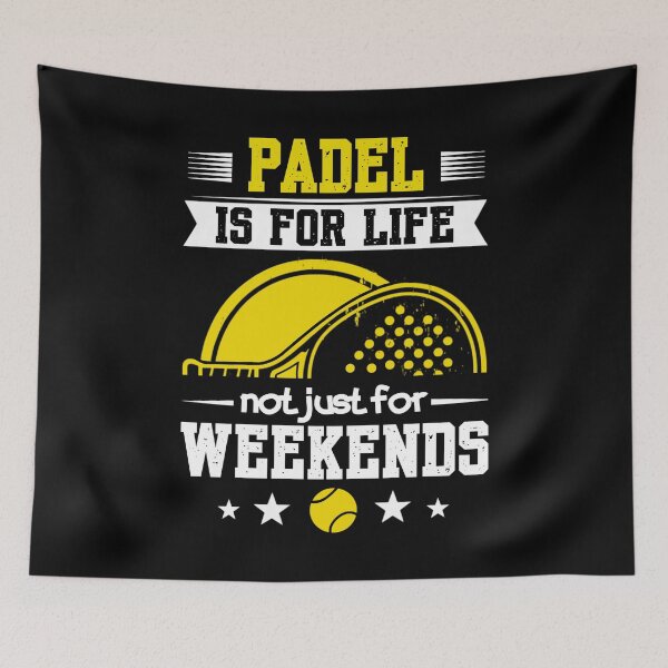 Item preview, Padel Is For Life, Not Just For Weekends - Funny Tennis Racket Sport Retro designed and sold by HimayaStudio.