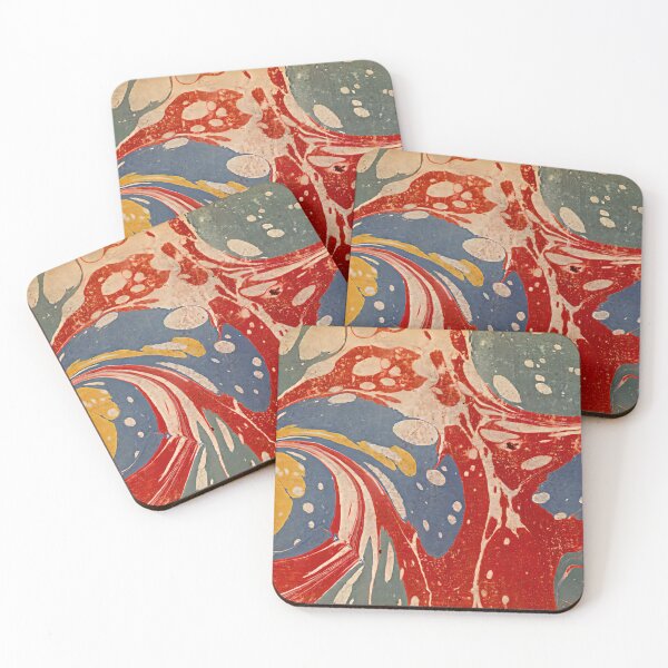 Item preview, Vintage Marbled Decorative Paper: Traditional Bookbinding Endpaper Design designed and sold by PinUpPizzazz.