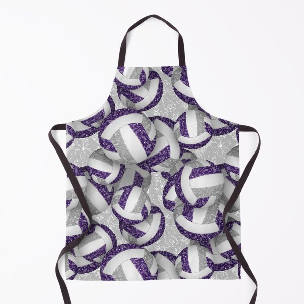 Item preview, Boho feathers paisleys purple gray volleyball designed and sold by katzdzynes.