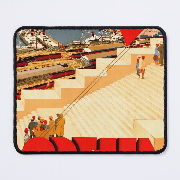 Item preview, Vintage Soviet Travel Poster | Odessa Black Sea 1930s | Bold Propaganda Art | Soviet Union Decor | Constructivism Influence Print designed and sold by artofuniverse.