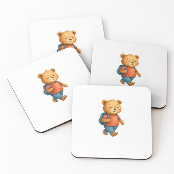 Item preview, Back to School Bear – Cute Bear with Backpack designed and sold by Liv Solara.