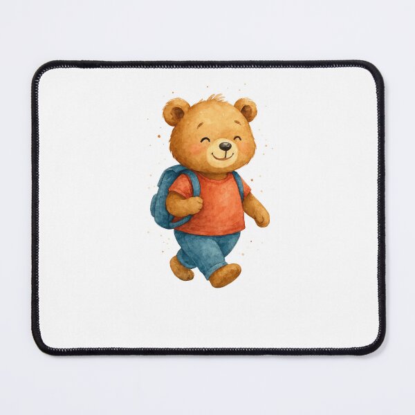 Item preview, Back to School Bear – Cute Bear with Backpack designed and sold by Liv Solara.