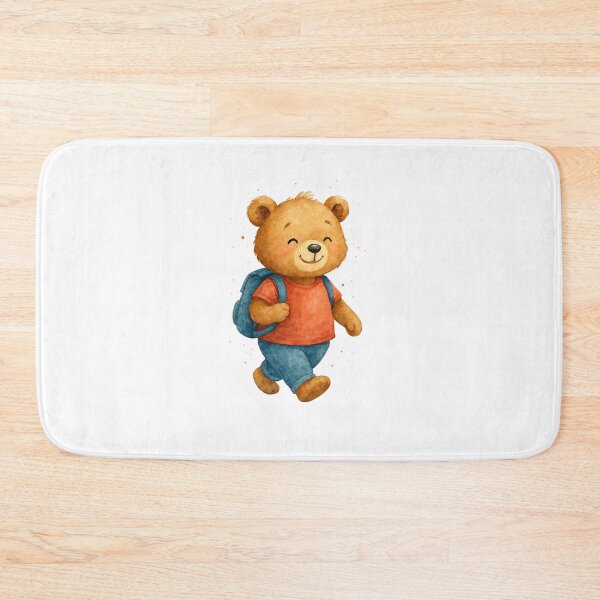 Item preview, Back to School Bear – Cute Bear with Backpack designed and sold by Liv Solara.