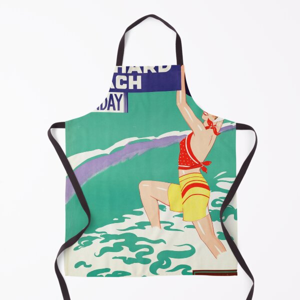 Item preview, Vintage Art Deco Travel Poster | Old Orchard Beach | Boston and Maine Railroad | 20th Century Leisure | Sunday Rail Adventure designed and sold by artofuniverse.