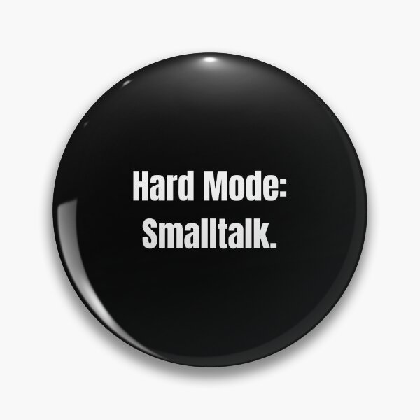 Item preview, Hard Mode: Small Talk – minimalist typography T-shirt | funny saying | gaming humor designed and sold by SherryDesignsDE.