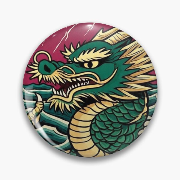 Item preview, Crimson Sky Dragon – Edo Period Woodblock Fantasy designed and sold by Vandy Fullam.