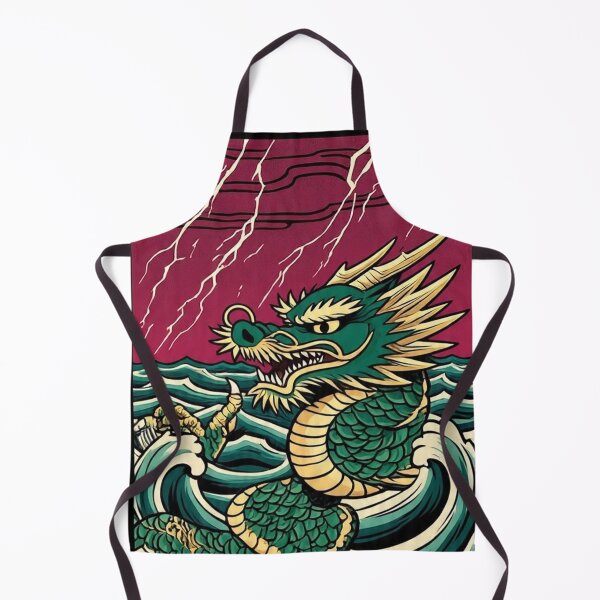 Item preview, Crimson Sky Dragon – Edo Period Woodblock Fantasy designed and sold by Vandy Fullam.
