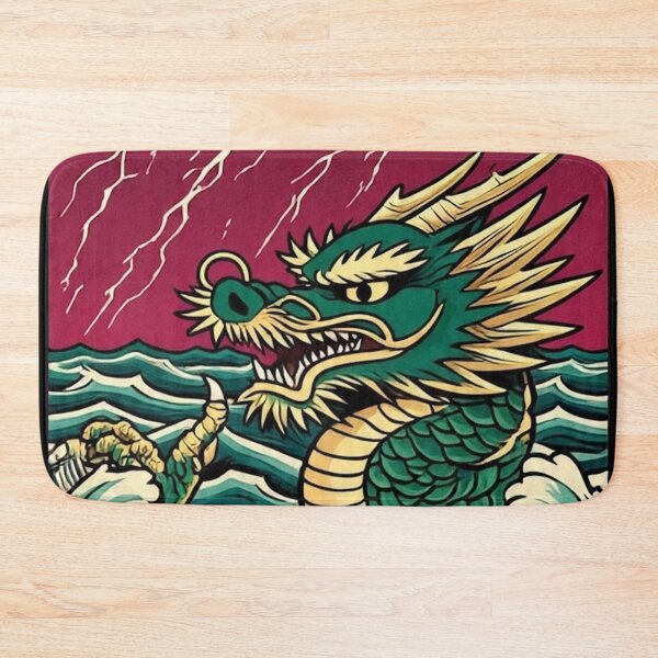 Item preview, Crimson Sky Dragon – Edo Period Woodblock Fantasy designed and sold by Vandy Fullam.