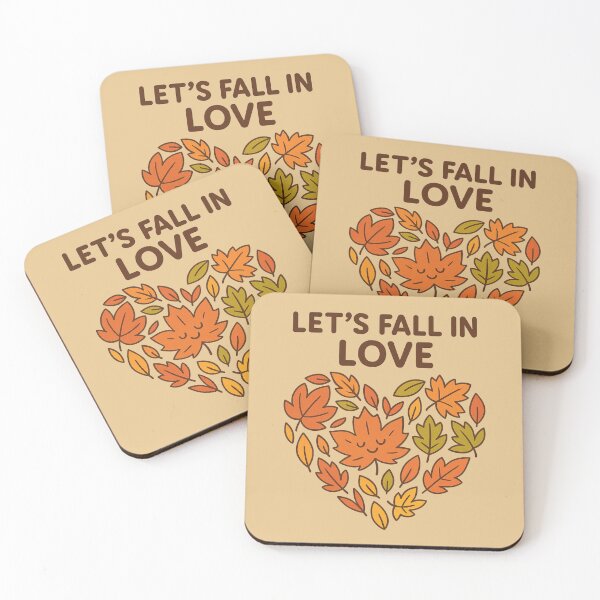 Item preview, Let’s Fall in Love – Heart of Autumn Leaves designed and sold by BloomKind.